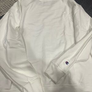 Champion White Crewneck Sweater